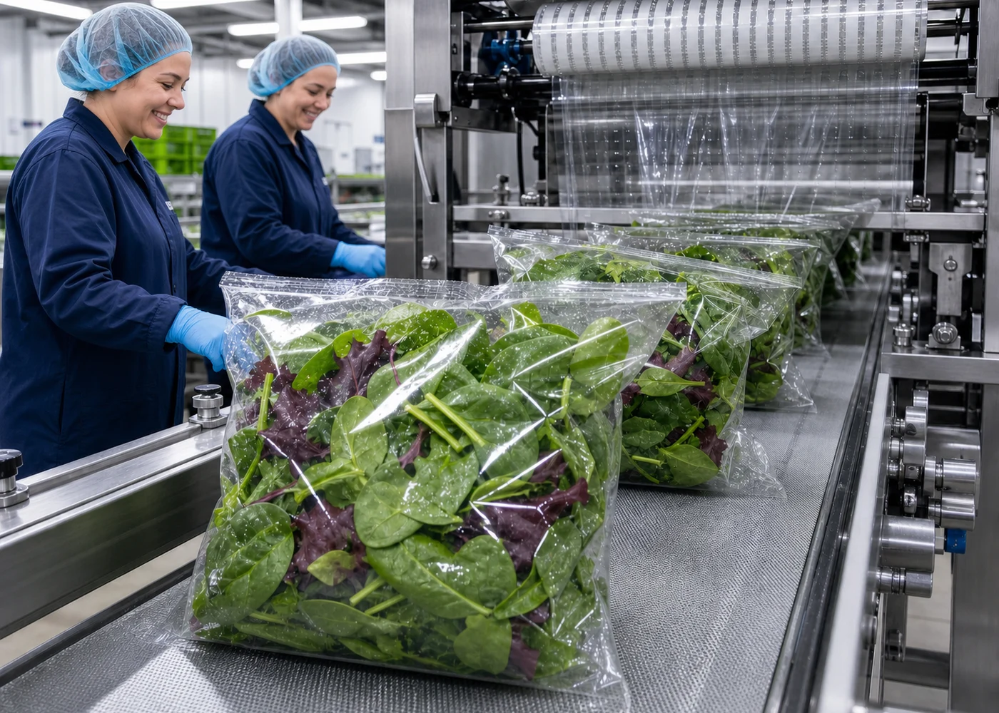 Commercial packaging film production and converting line